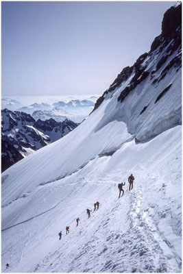 Arrivée au dôme des écrins