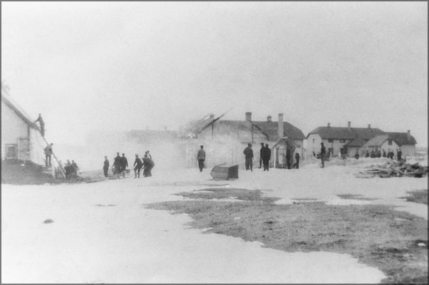 Incendie d'une maison vers 1903