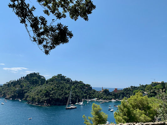 Blick auf die Bucht von Portofino