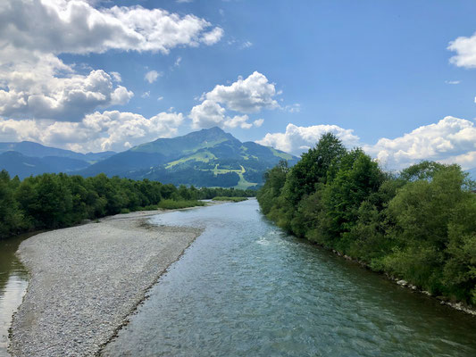 Blick auf die Großache im Leukental