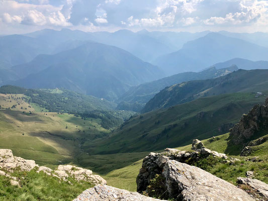 Strada dei Cannoni - Blick ins Tal