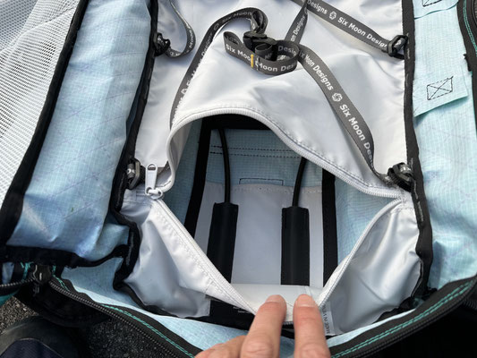 im Rückenteil eingebauter Delrin Hoop Stay Frame trägt die Last gut auf den Hüftgurt ab