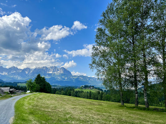 Blick auf das Kaisergebirge