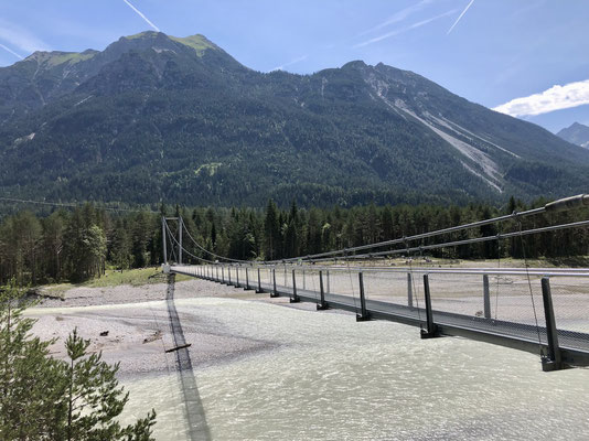 Hängebrücke über den Lech
