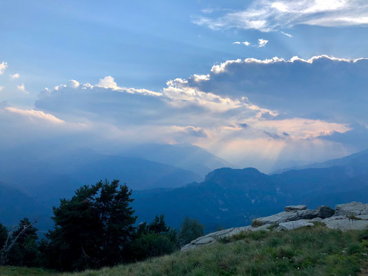 Abendstimmung auf der Strada dei Cannoni