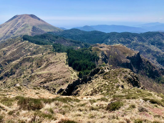 Blick zurück zum Monte Porcile