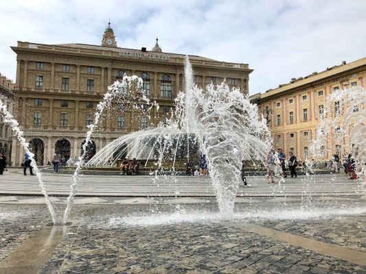 Springbrunnen in Genua