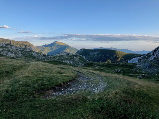 Sonnenuntergang am Colla Piana, 2285 m