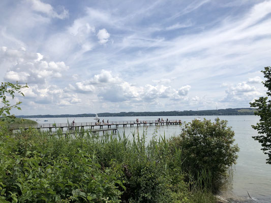 Badesteg am Ammersee, Ammer-Amper Radweg