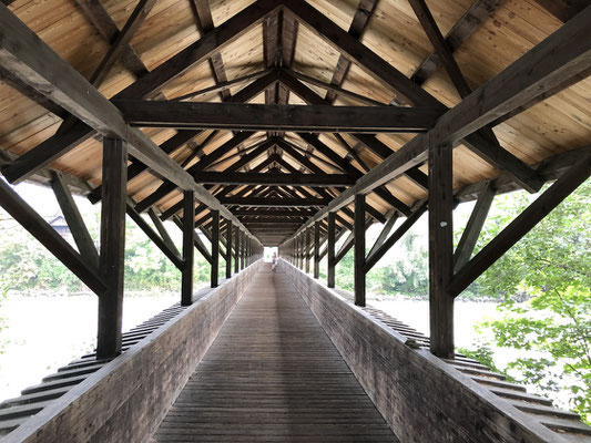 Holzbrücke bei Hall in Tirol