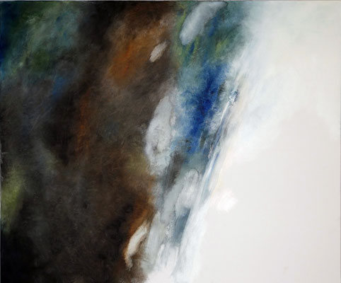 Hörig den Wassern (2018) Öl, Acryl auf Leinwand 100x120cm 