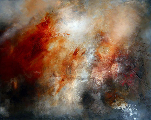 Fuego 2019 Öl, Acryl, Mischtechnik auf Leinwand   70x90 cm