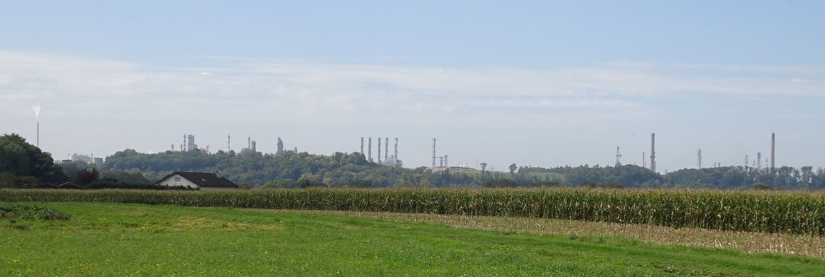 Skyline der OMV Raffinerie Burghausen