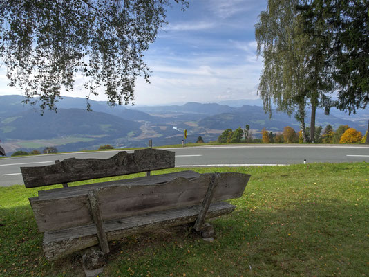 Blick vom Magdalensberg bei Lavamünd