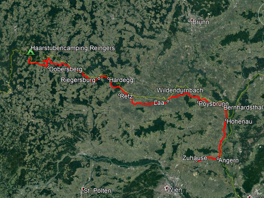 GPS-Track, 254 km