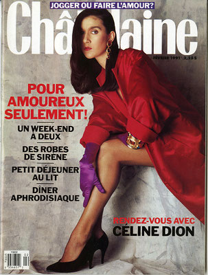 Celine Dion - Couverture Chatelaine Magazine [Canada] (Février 1991)
