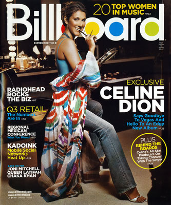 Celine Dion - Billboard Magazine [USA] (13 Octobre 2007)