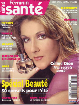 Celine Dion - Couverture Féminin santé Magazine [France] (Septembre 2005)