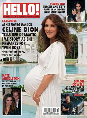 Céline Dion - Couverture Hello! Magazine [Grande-Bretagne] (1 Novembre 2010)