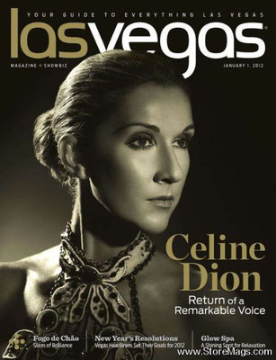 Céline Dion - Couverture Las Vegas Magazine  [USA] (Janvier 2012)