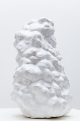 white sculpture ceramics, glaze, 43x32cm