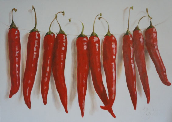 Pittig!/Spicy! | oil on linen | 140x100cm