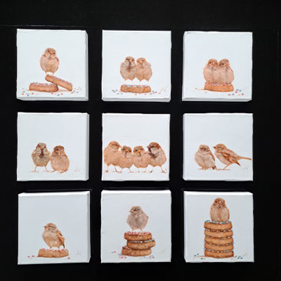 Family times geboorteschilderijtjes 20x20cm *zie diversen beschikbaar