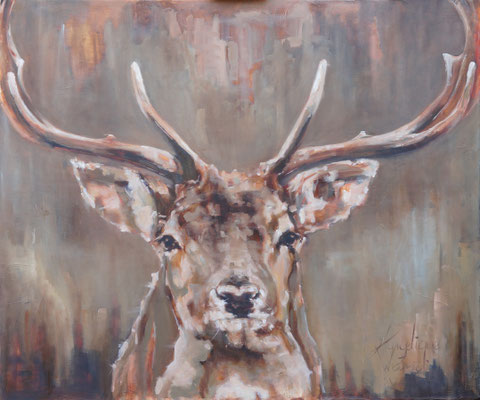Dambok / Fallow deer | oil on linen | 120x100cm