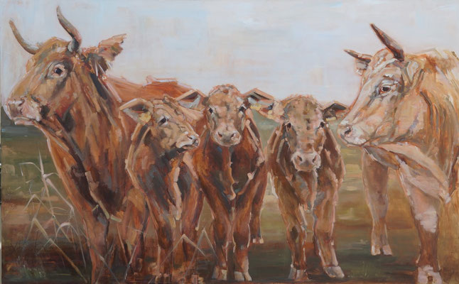 Blonde d'Aguitaines | oilpainting | 180x120cm