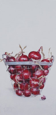 De uien van boer Kees/The onions of farmer Kees | oil on linen | 50x100cm