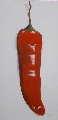Happy Pepper! | oil on linen | 50x100cm