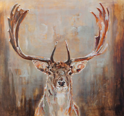 Dambok/Fallow deer | oil on linen | 140x1220