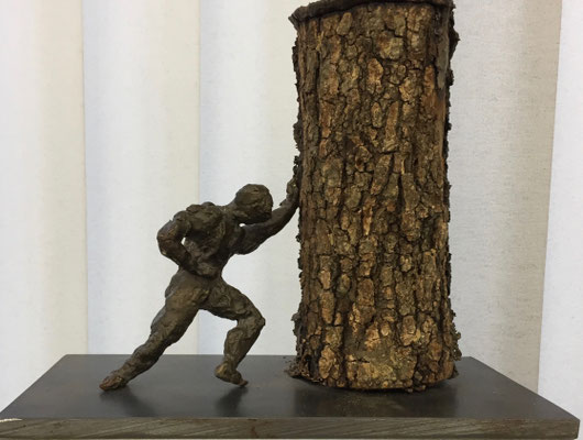 Der Schieber, Bronze, Kunstpreis Neusäß 2014