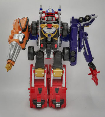 Drivemax Megazord Drill and Crane Formation / DaiBouken Drill & Crane