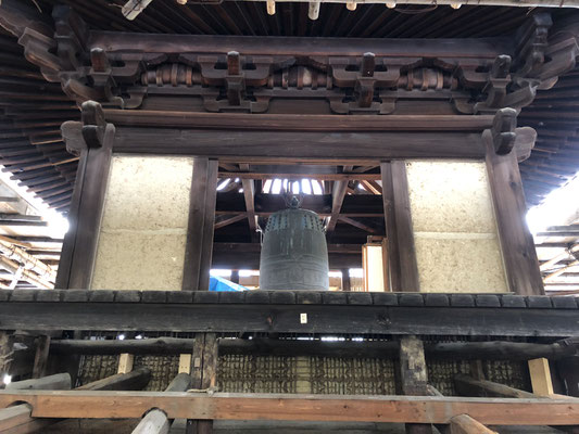 萬福寺　鐘楼修理　京都府教育委員会現場公開