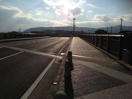 一文橋からみた天王山。