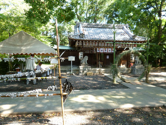 2014年、神足神社の茅の輪。