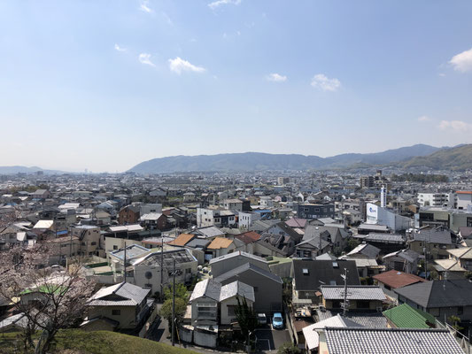 向日神社から
