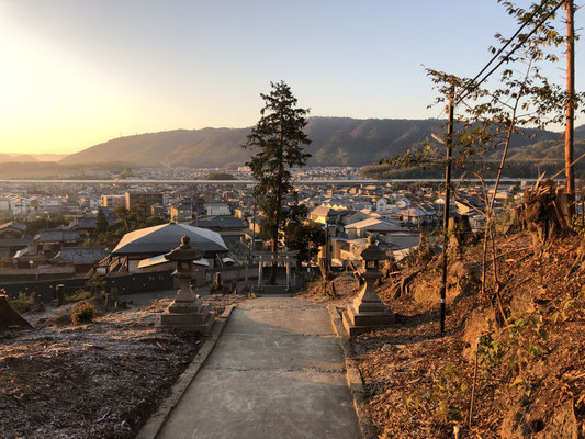 走田神社から