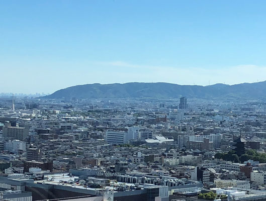 京都タワーから西山