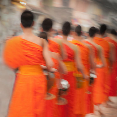 Anke Houdelet: Am frühen Morgen / Laos
