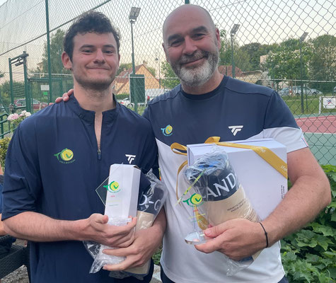 Open Hommes 2025 Mathieu Ghaleb Vainqueur (d) Ludovic Fouque Finaliste (g)