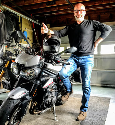  Me in my favorite place, my garage with my bikes