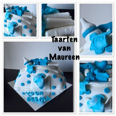 Babyshower taart met citroenensmaak