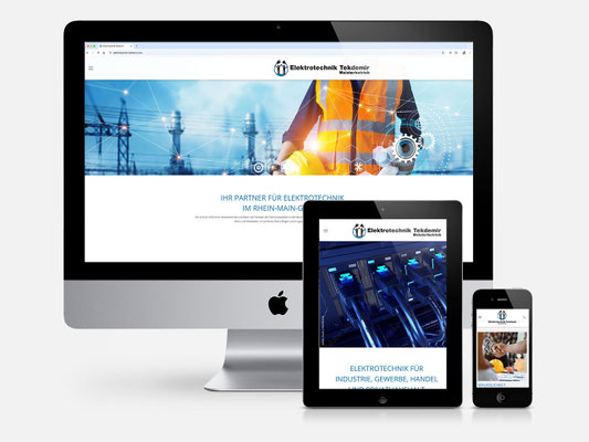 INCOM Kommunikation & Design | Website für Elektrotechnik Tekdemir in Ingelheim