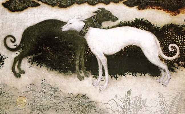 1989年「昼と夜」・55.7cm×93.3cm。陰陽二元論の象徴。