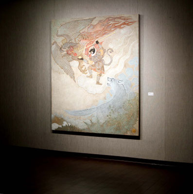2022年11月8日『三獣神』100F 榎俊幸個「桃猿郷」展彩鳳堂画廊（京橋）