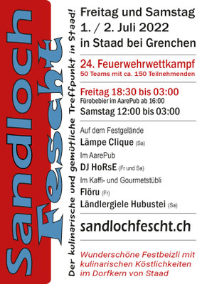Flyer Sandlochfescht 2022