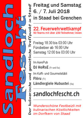 Flyer Sandlochfescht 2018