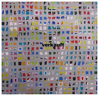 Hellgraue Champagnerkreide-Fenster (80x80cm) Nr. 558